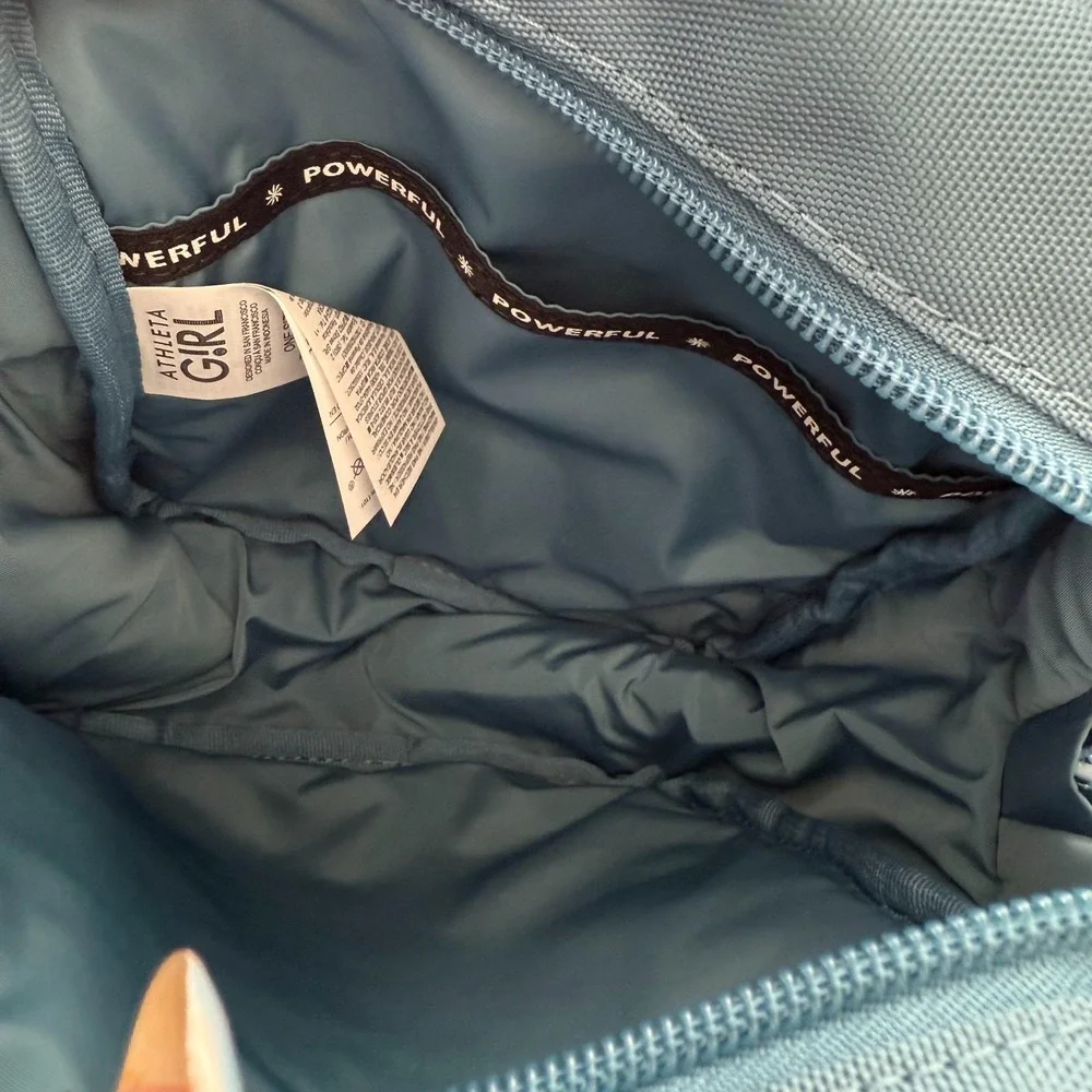 Athleta Girl Power Up Mini Small Backpack Teal Kids Zipper School Travel‎ Bag